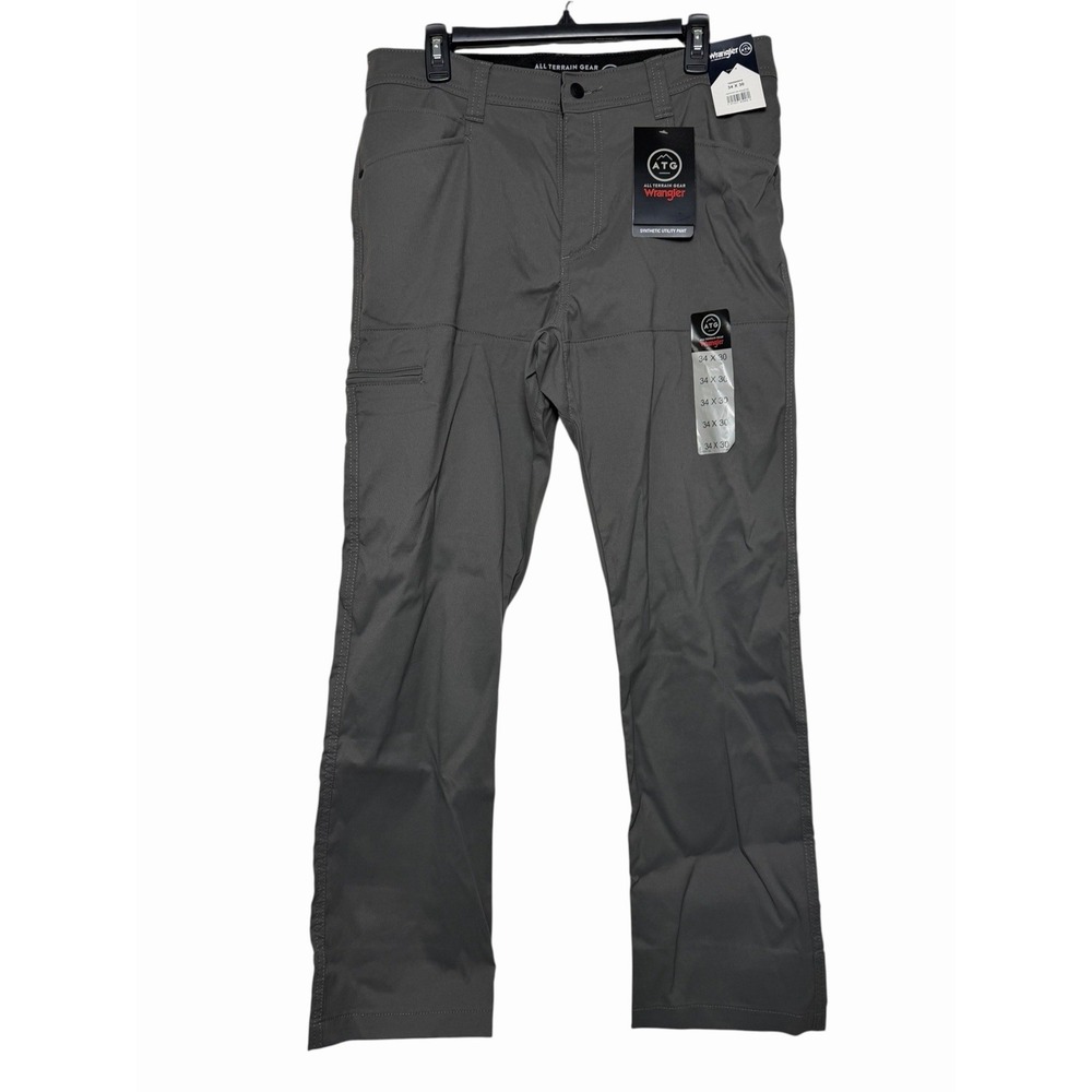 Wrangler ATG Men's 34x30 Gray Synthetic Utility Hiking Outdoor NWT Gorpcore